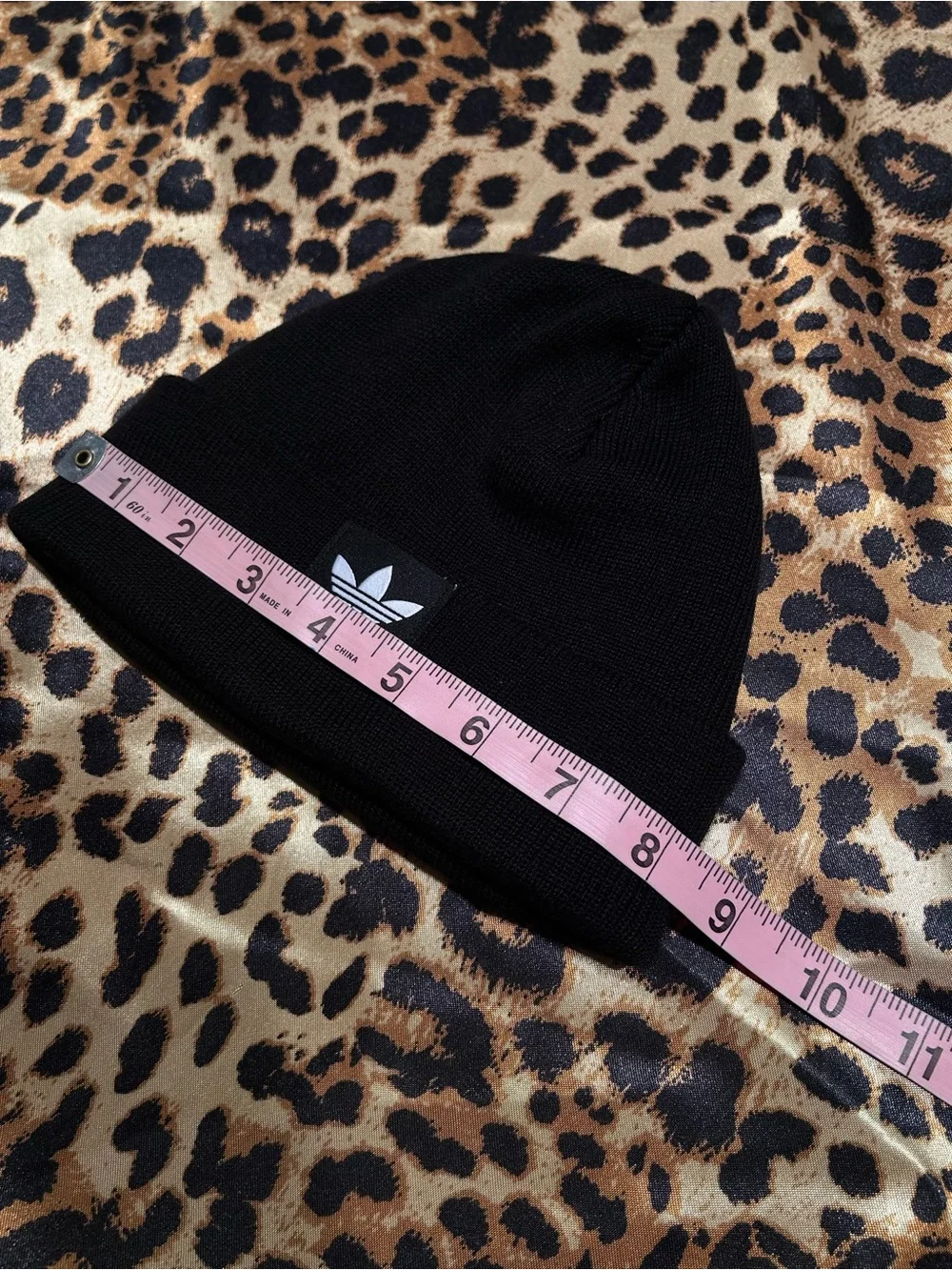 Adidas Originals Kids Black Logo Cuffed Knit Beanie Hat